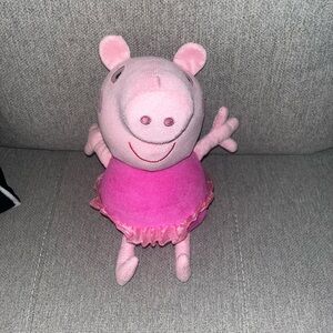 Peppa Pig Pink dress Stuffed Plush Animal Doll inch 12 inch Hasbro